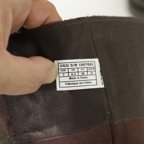 UGG Damien Rylie Collection Leather Buckle Moto Boots size 7 - Picture 11 of 11